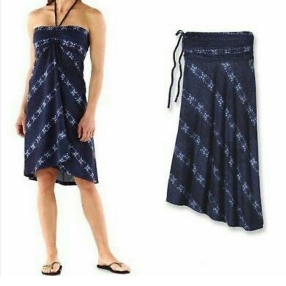 Patagonia Kamala convertible Halter Sundress Midi